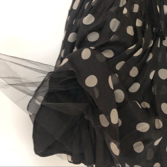 Black Polka Dot Cocktail Dress - Picture 10 of 11